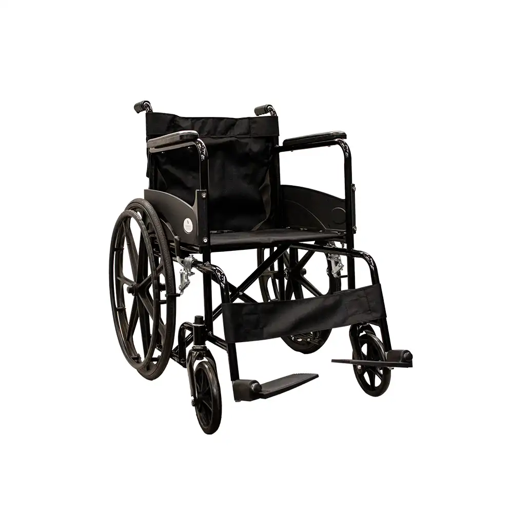Folding Wheelchair with Seat Belt