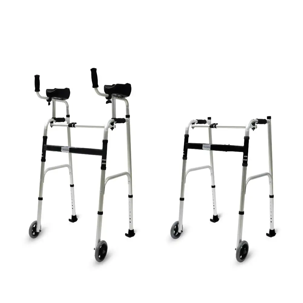 Forearm Reciprocal Walker with Adjustable & Removable Padded Armrests