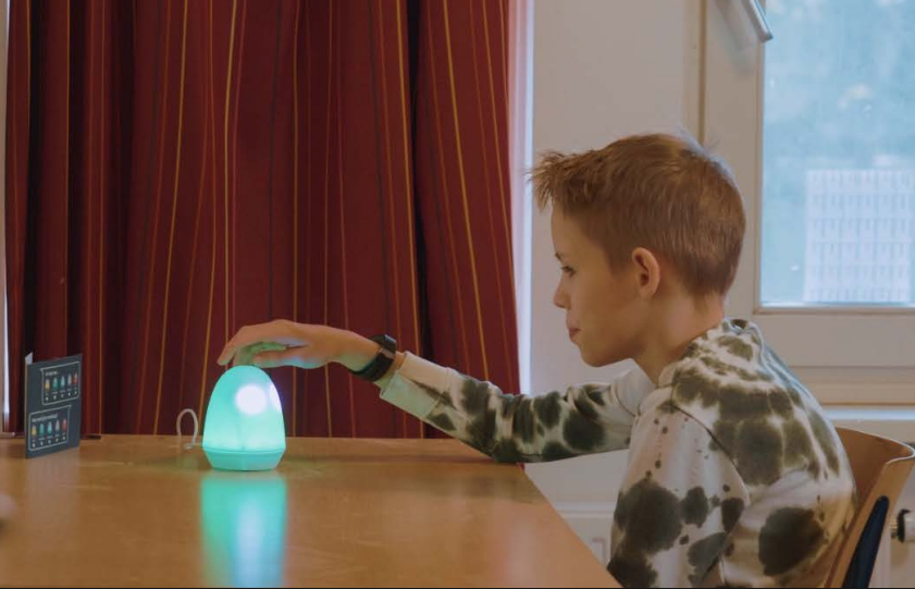 A boy using Felix