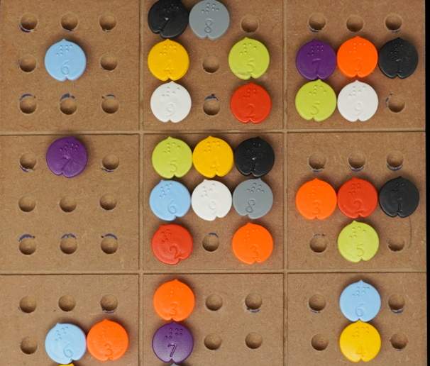 sudoku tactile board puzzle